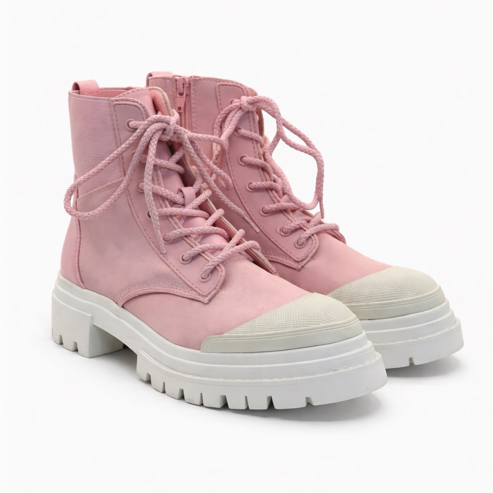 ALDO Charline Chunky-Soled Woven Combat Boots Size 9 - Picture 3 of 15